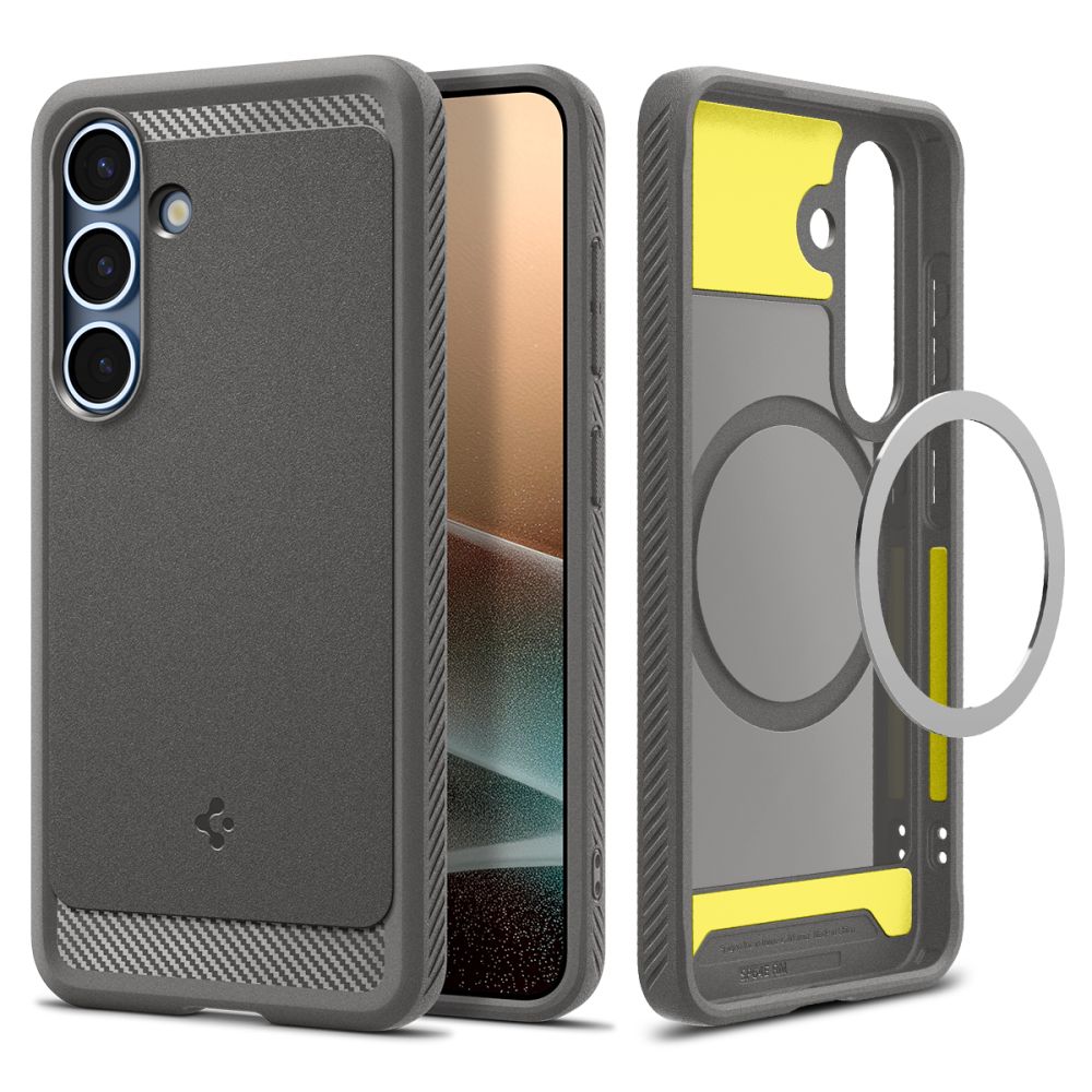 COPERTURA SPIGEN RUGGED ARMOR MAG MAGSAFE GALAXY S25 MARBLE GREY