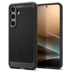 COPERTURA SPIGEN RUGGED ARMOR MAG MAGSAFE GALAXY S25 NERO OPACO