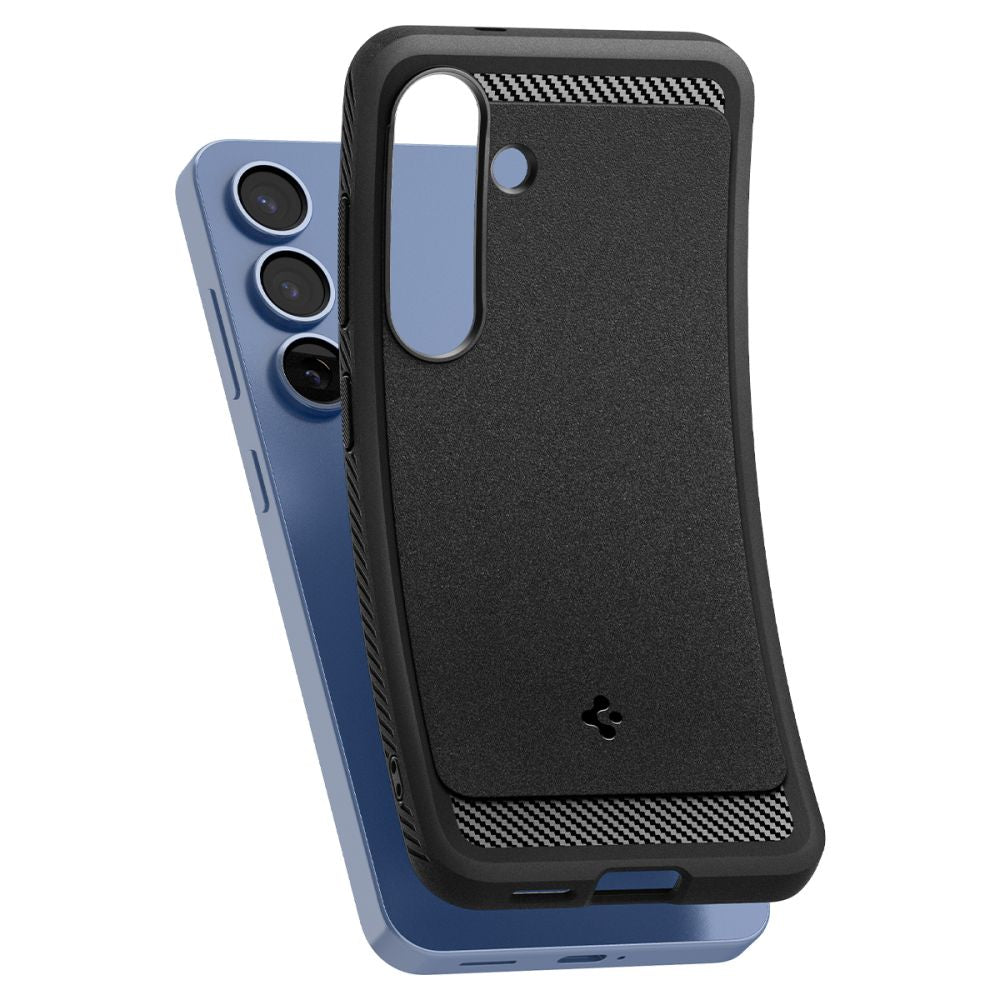 COPERTURA SPIGEN RUGGED ARMOR MAG MAGSAFE GALAXY S25+ PLUS NERO OPACO