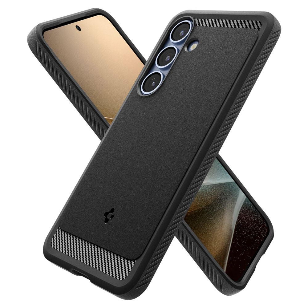 COPERTURA SPIGEN RUGGED ARMOR MAG MAGSAFE GALAXY S25+ PLUS NERO OPACO