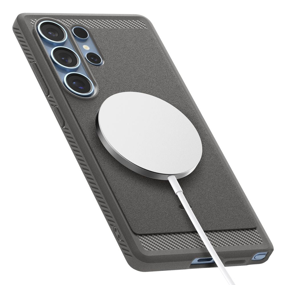 COPERTURA SPIGEN RUGGED ARMOR MAG MAGSAFE GALAXY S25 ULTRA MARBLE GREY