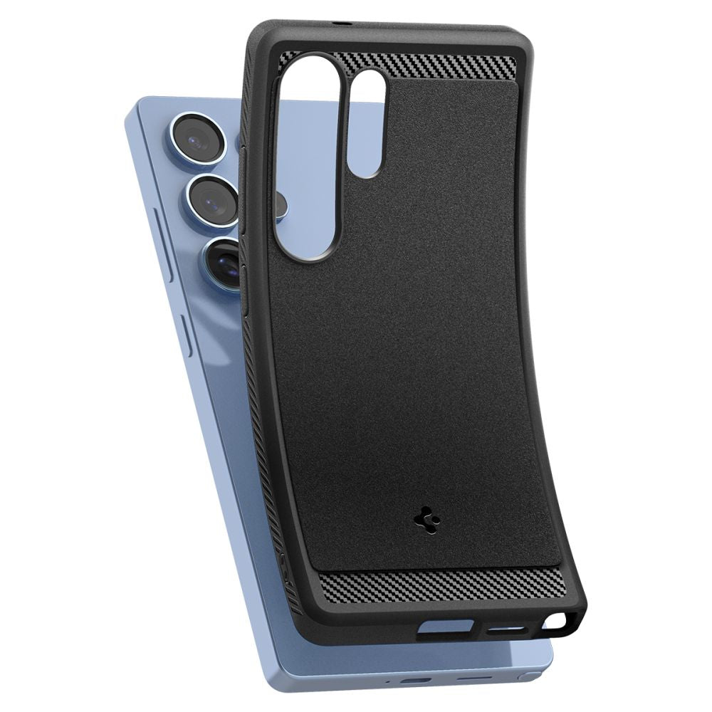 COPERTURA SPIGEN RUGGED ARMOR MAG MAGSAFE GALAXY S25 ULTRA NERO OPACO
