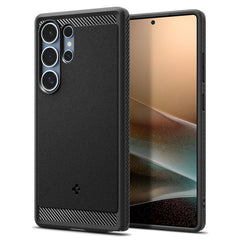 COPERTURA SPIGEN RUGGED ARMOR MAG MAGSAFE GALAXY S25 ULTRA NERO OPACO