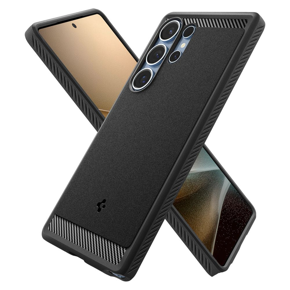 COPERTURA SPIGEN RUGGED ARMOR MAG MAGSAFE GALAXY S25 ULTRA NERO OPACO