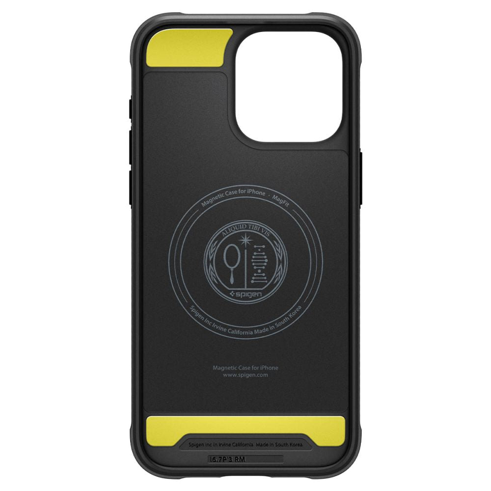 COPERTURA SPIGEN RUGGED ARMOR MAG MAGSAFE IPHONE 15 PRO MAX NERO OPACO