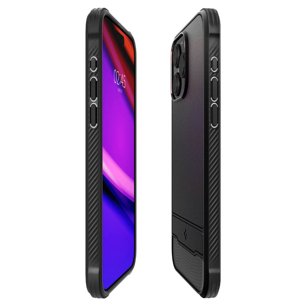 COPERTURA SPIGEN RUGGED ARMOR MAG MAGSAFE IPHONE 15 PRO MAX NERO OPACO