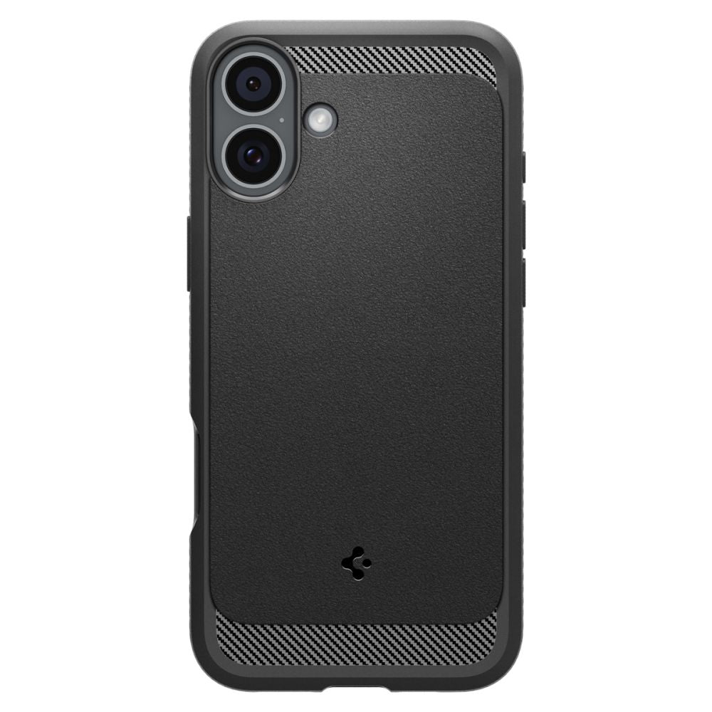 COPERTURA SPIGEN RUGGED ARMOR MAG MAGSAFE IPHONE 16 NERO OPACO