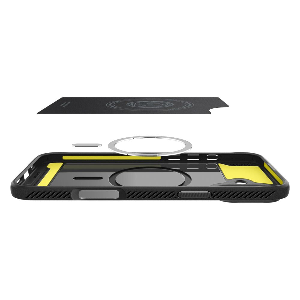 COPERTURA SPIGEN RUGGED ARMOR MAG MAGSAFE IPHONE 16 NERO OPACO