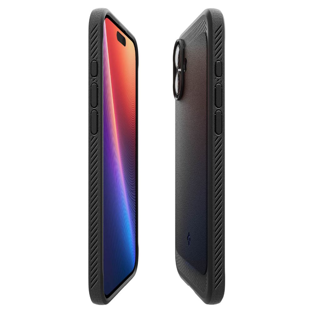 COPERTURA SPIGEN RUGGED ARMOR MAG MAGSAFE IPHONE 16 PLUS NERO OPACO