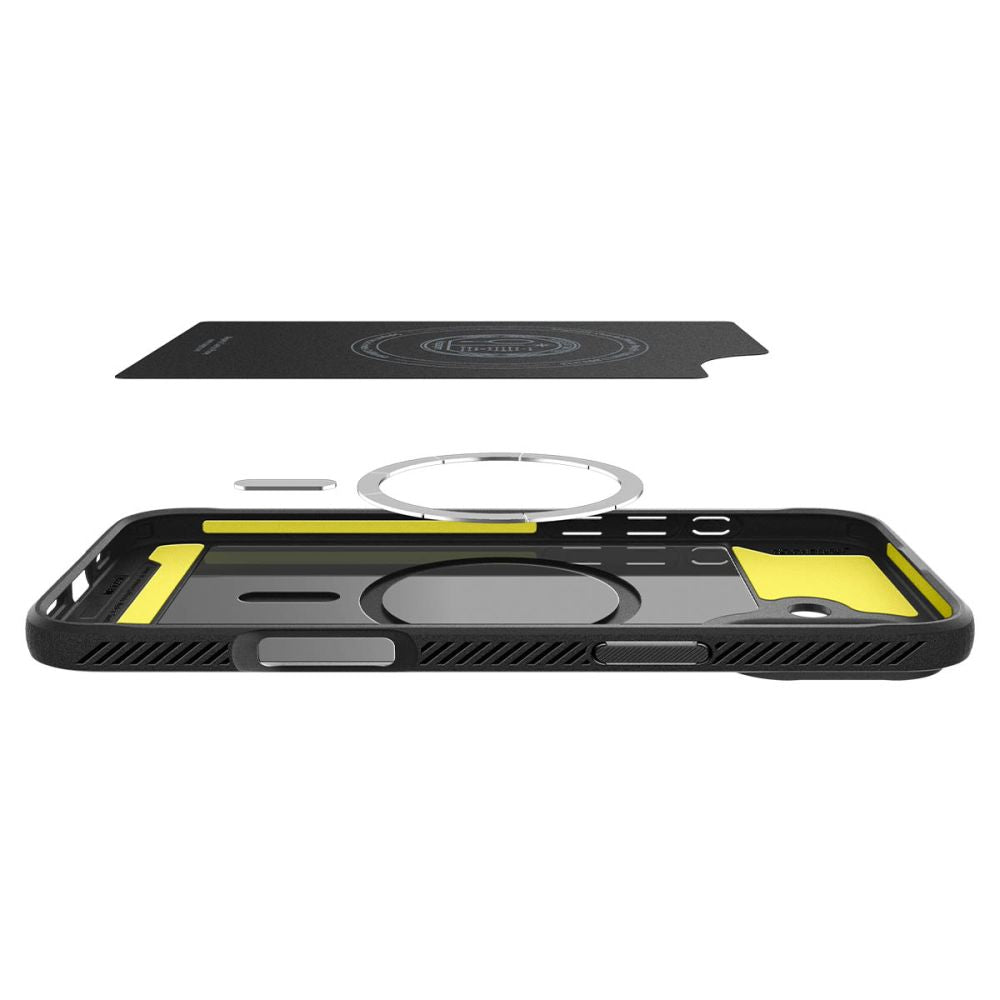 COPERTURA SPIGEN RUGGED ARMOR MAG MAGSAFE IPHONE 16 PLUS NERO OPACO
