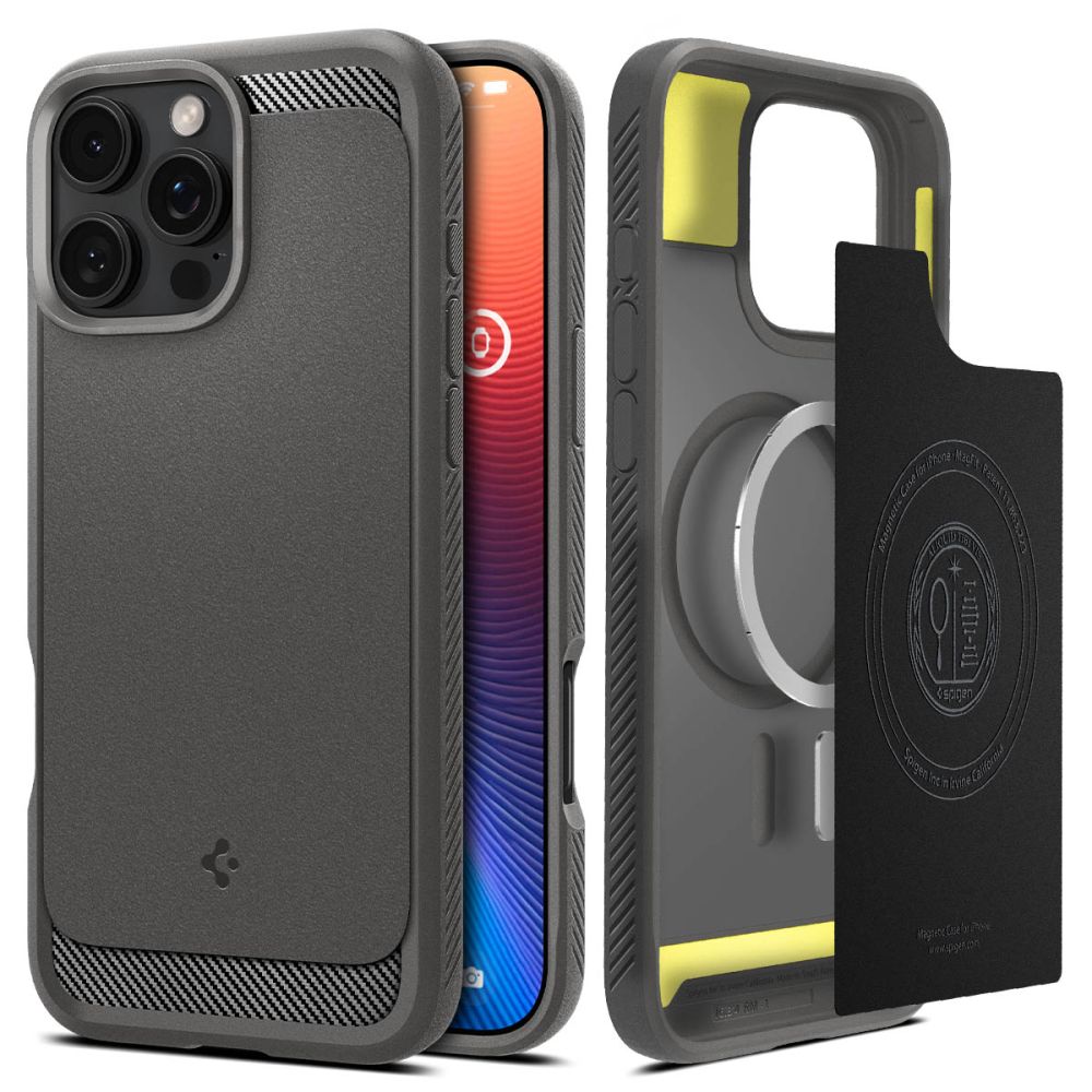 COPERTURA SPIGEN RUGGED ARMOR MAG MAGSAFE IPHONE 16 PRO GRIGIO