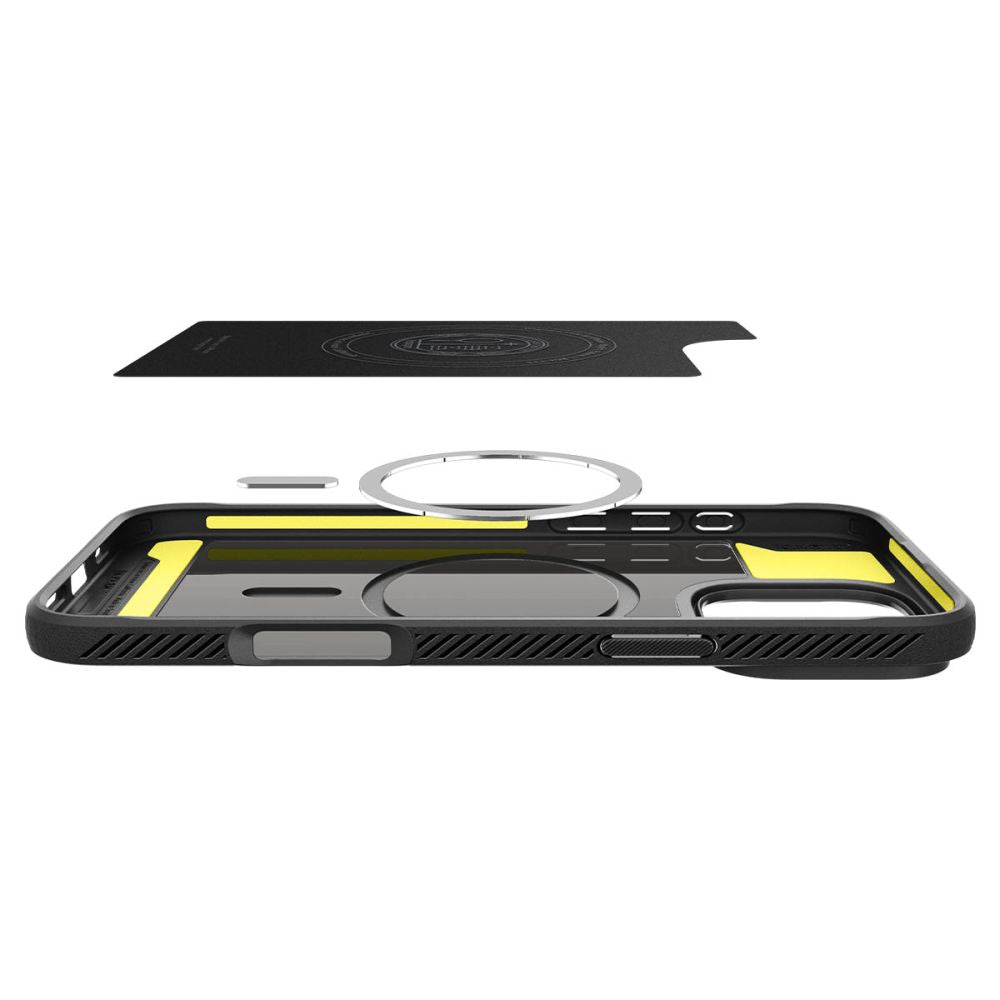 COPERTURA SPIGEN RUGGED ARMOR MAG MAGSAFE IPHONE 16 PRO NERO OPACO