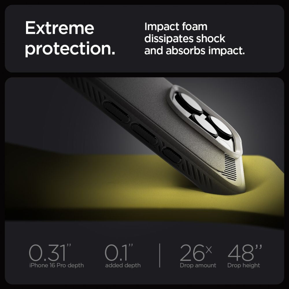 COPERTURA SPIGEN RUGGED ARMOR MAG MAGSAFE IPHONE 16 PRO MAX GRIGIO