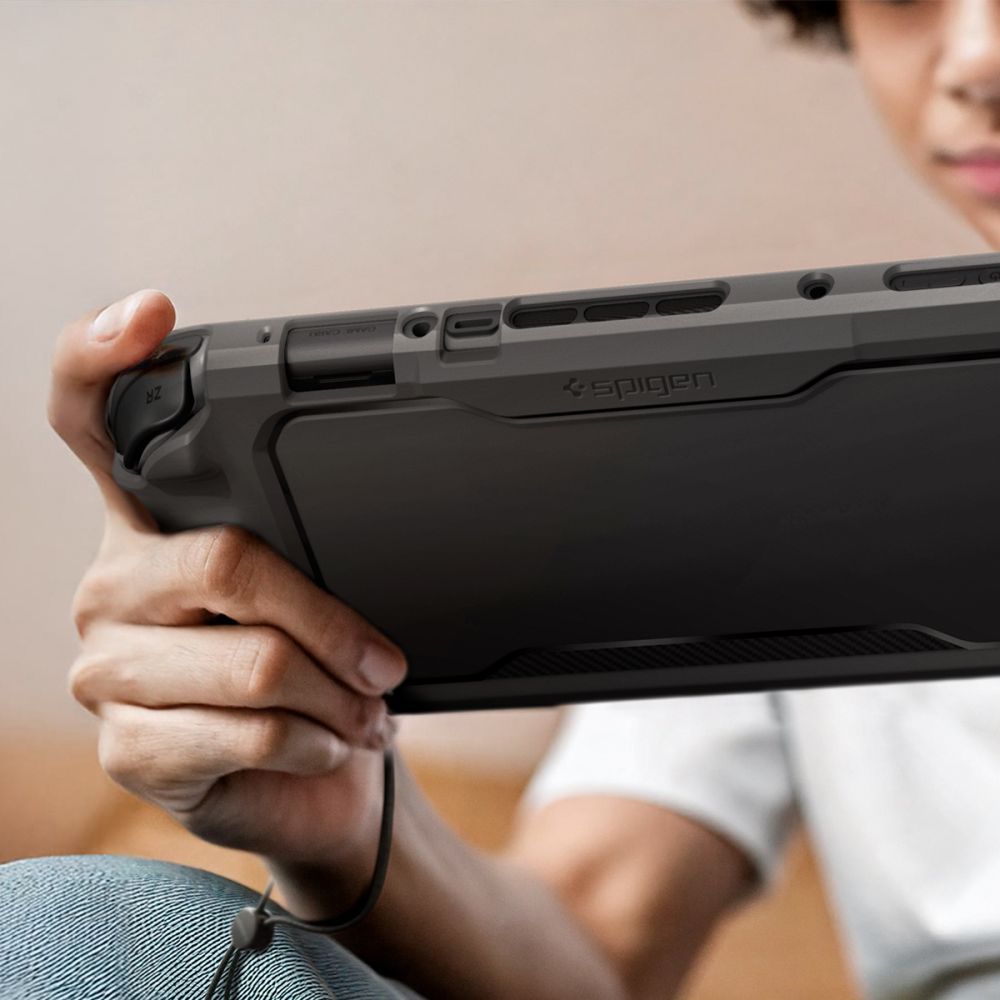 SPIGEN RUGGED ARMOR NINTENDO SWITCH 2 NERO OPACO