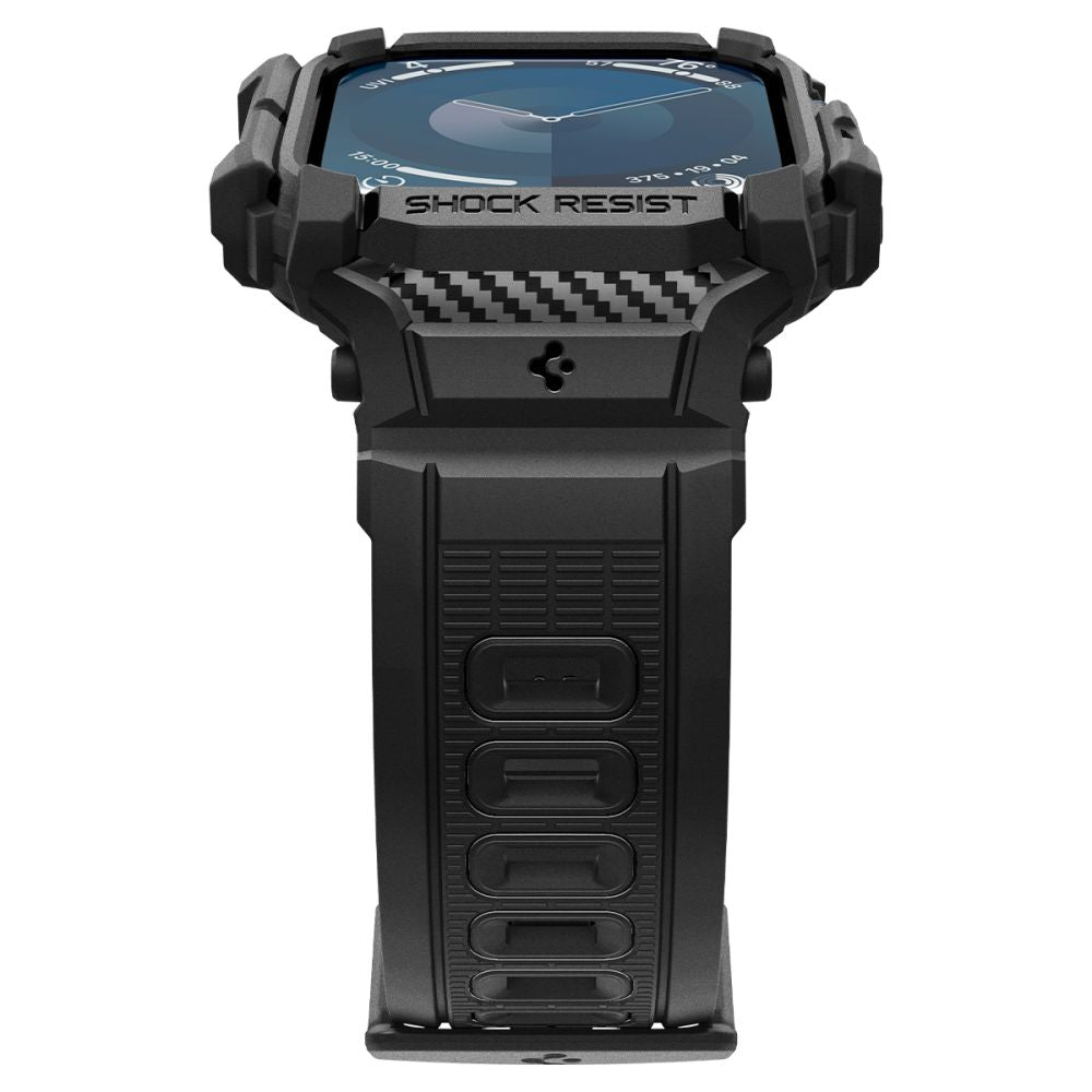 COPERTURA SPIGEN RUGGED ARMOR "PRO" PER APPLE WATCH 10 (42 MM) NERO OPACO