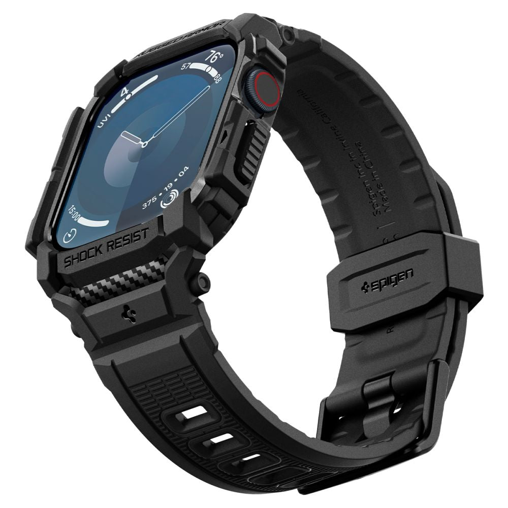 COPERTURA SPIGEN RUGGED ARMOR "PRO" PER APPLE WATCH 10 (42 MM) NERO OPACO