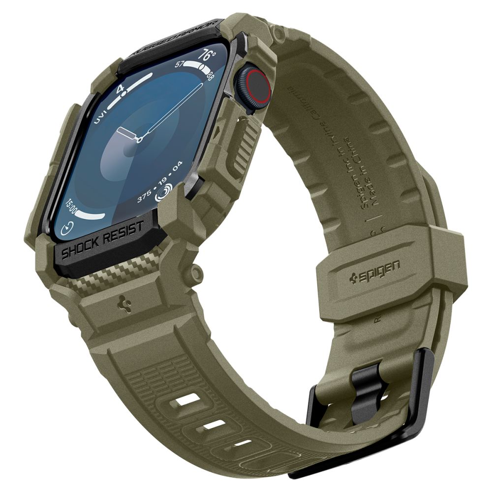 COPERTURA SPIGEN RUGGED ARMOR "PRO" APPLE WATCH 10 (46 MM) VINTAGE KHAKI