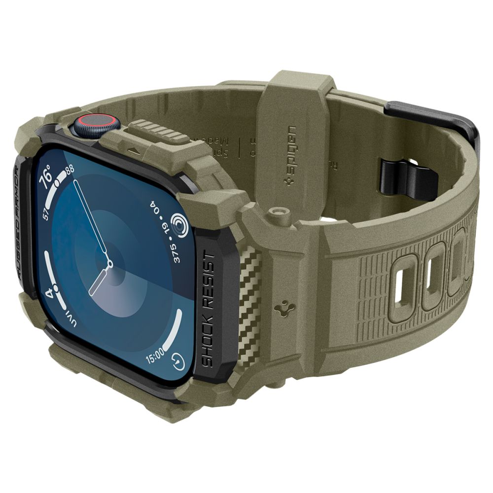 COPERTURA SPIGEN RUGGED ARMOR "PRO" APPLE WATCH 10 (46 MM) VINTAGE KHAKI
