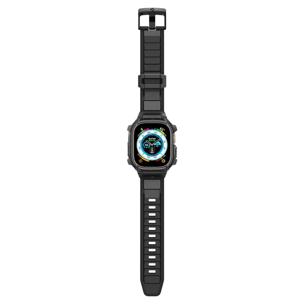 CINTURINO CON CASE PROTETTIVO SPIGEN RUGGED ARMOR "PRO" APPLE WATCH ULTRA 49 MM NERO