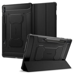 COPERTURA / INVOLUCRO PER SAMSUNG GALAXY TAB S9 FE+ PLUS 12.4 X610 / X616B SPIGEN RUGGED ARMOR "PRO" NERO