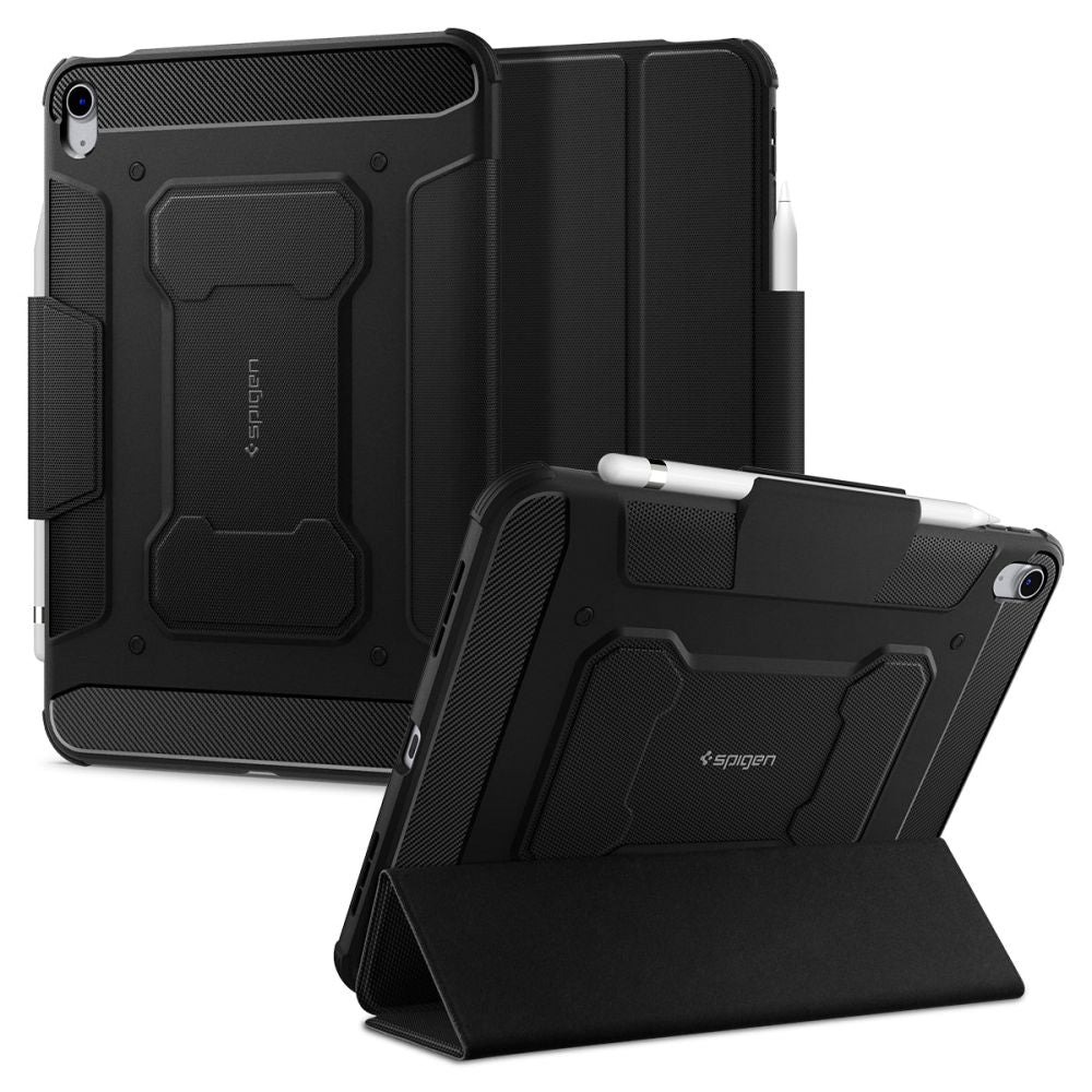 COPERTURA / INVOLUCRO PER IPAD 10.9 2022 SPIGEN RUGGED ARMOR "PRO" NERO