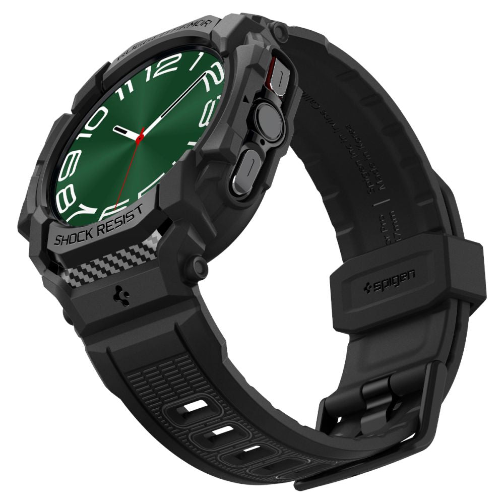 CUSTODIA PROTETTIVA PER SAMSUNG GALAXY WATCH ULTRA (47 MM) SPIGEN RUGGED ARMOR "PRO" NERO OPACO