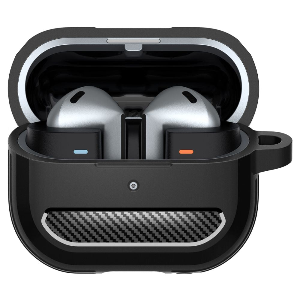 CUSTODIA PER SAMSUNG GALAXY BUDS 3 / 3 PRO SPIGEN RUGGED ARMOR NERO OPACO