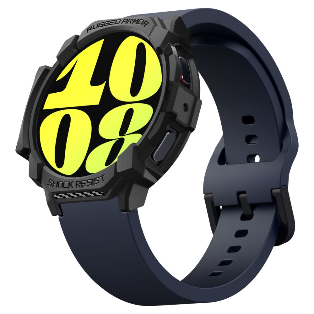 CUSTODIA PROTEGGI PER SAMSUNG GALAXY WATCH 7 (44 MM) SPIGEN RUGGED ARMOR NERO OPACO