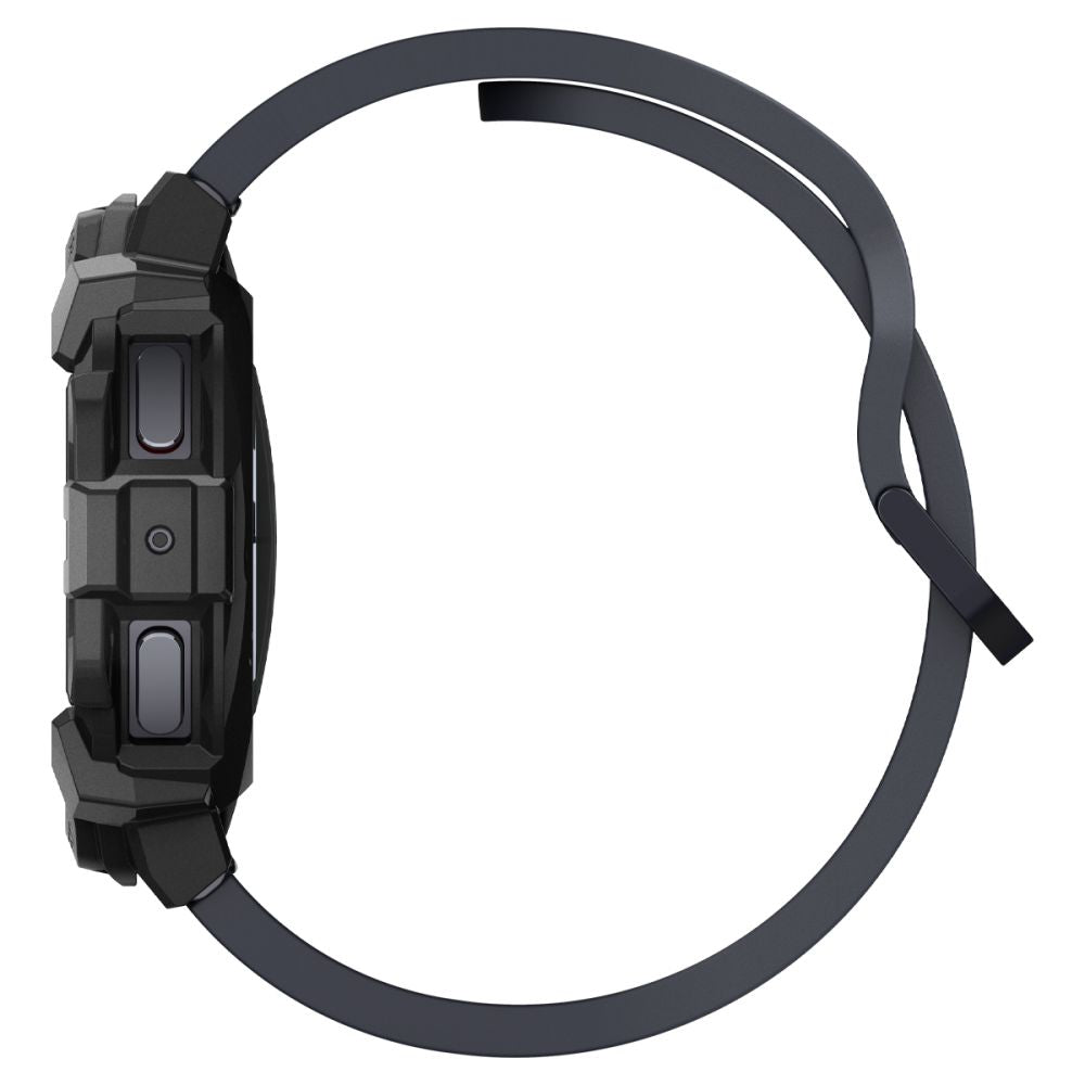 CUSTODIA PROTEGGI PER SAMSUNG GALAXY WATCH 7 (44 MM) SPIGEN RUGGED ARMOR NERO OPACO