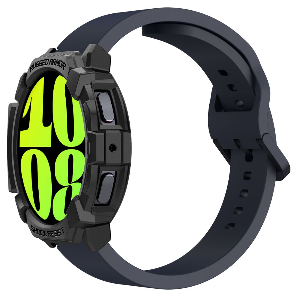 CUSTODIA PROTEGGI PER SAMSUNG GALAXY WATCH 7 (44 MM) SPIGEN RUGGED ARMOR NERO OPACO