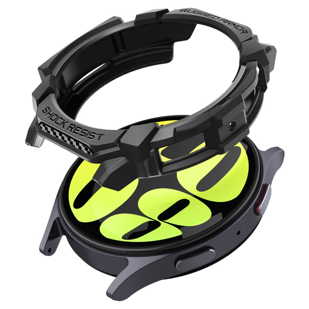 CUSTODIA PROTEGGI PER SAMSUNG GALAXY WATCH 7 (44 MM) SPIGEN RUGGED ARMOR NERO OPACO