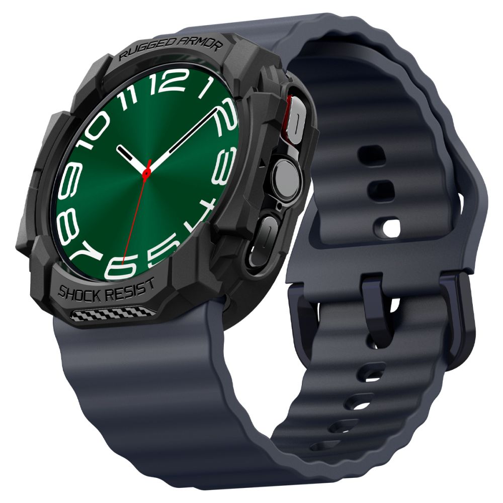 CUSTODIA PROTETTIVA PER SAMSUNG GALAXY WATCH ULTRA (47 MM) SPIGEN RUGGED ARMOR NERO OPACO