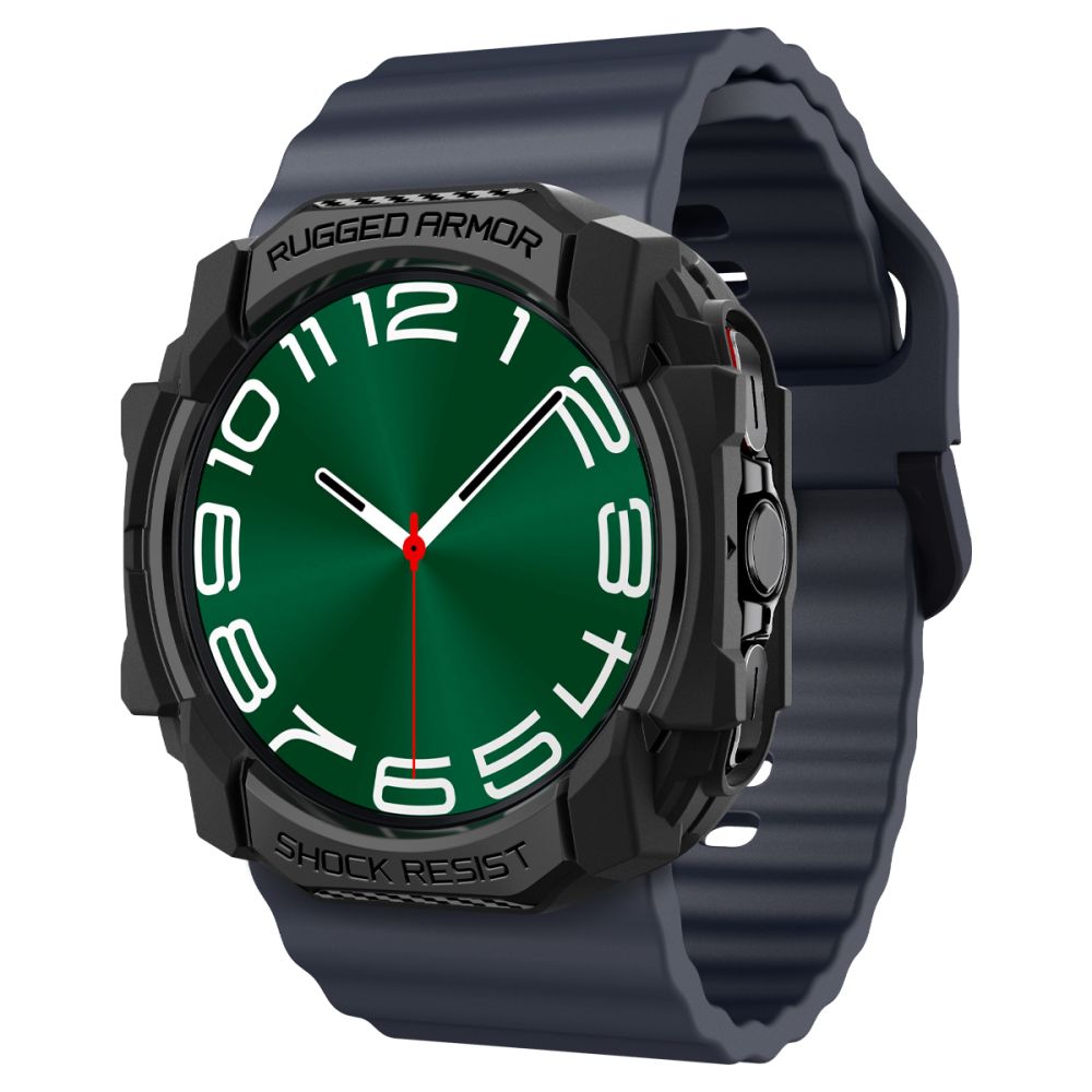 CUSTODIA PROTETTIVA PER SAMSUNG GALAXY WATCH ULTRA (47 MM) SPIGEN RUGGED ARMOR NERO OPACO