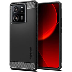 COPERTURA SPIGEN RUGGED ARMOR XIAOMI 13T / 13T PRO NERO OPACO