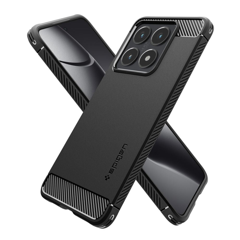 COPERTURA SPIGEN RUGGED ARMOR XIAOMI 14T PRO NERO OPACO