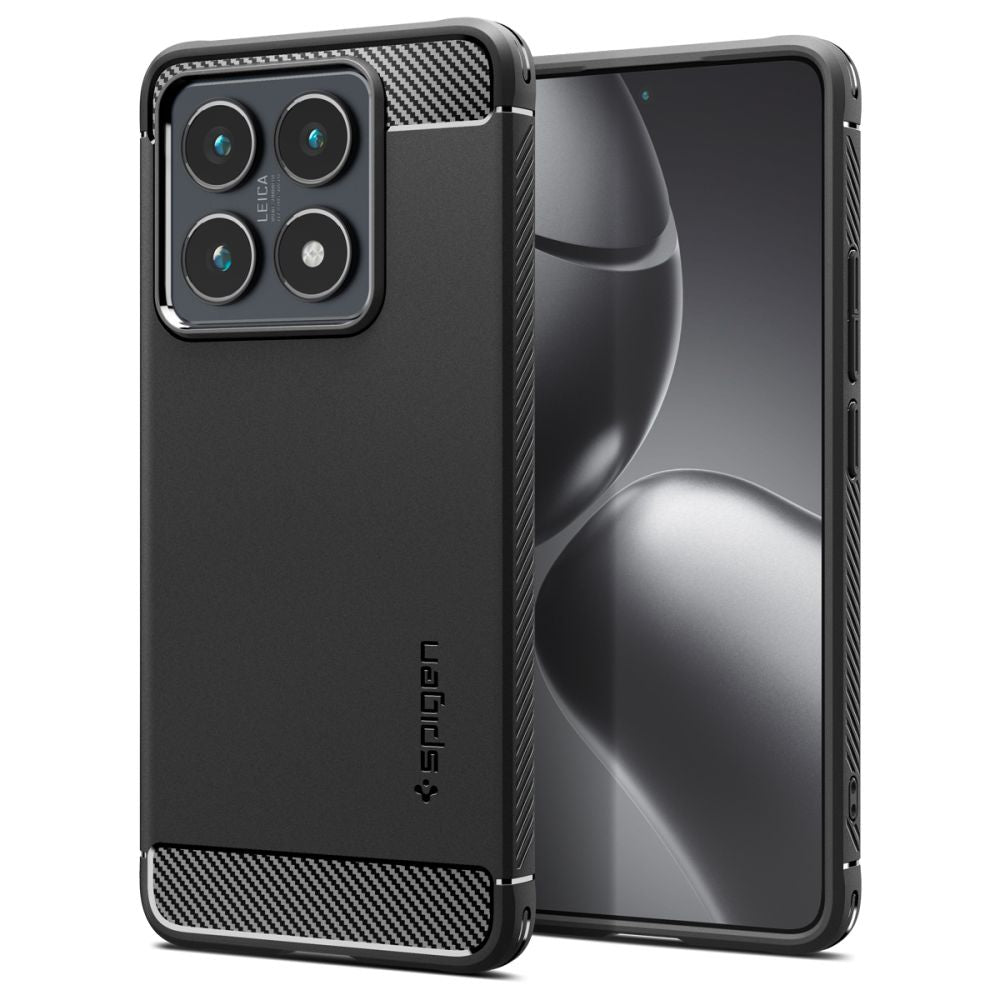 COPERTURA SPIGEN RUGGED ARMOR XIAOMI 14T PRO NERO OPACO