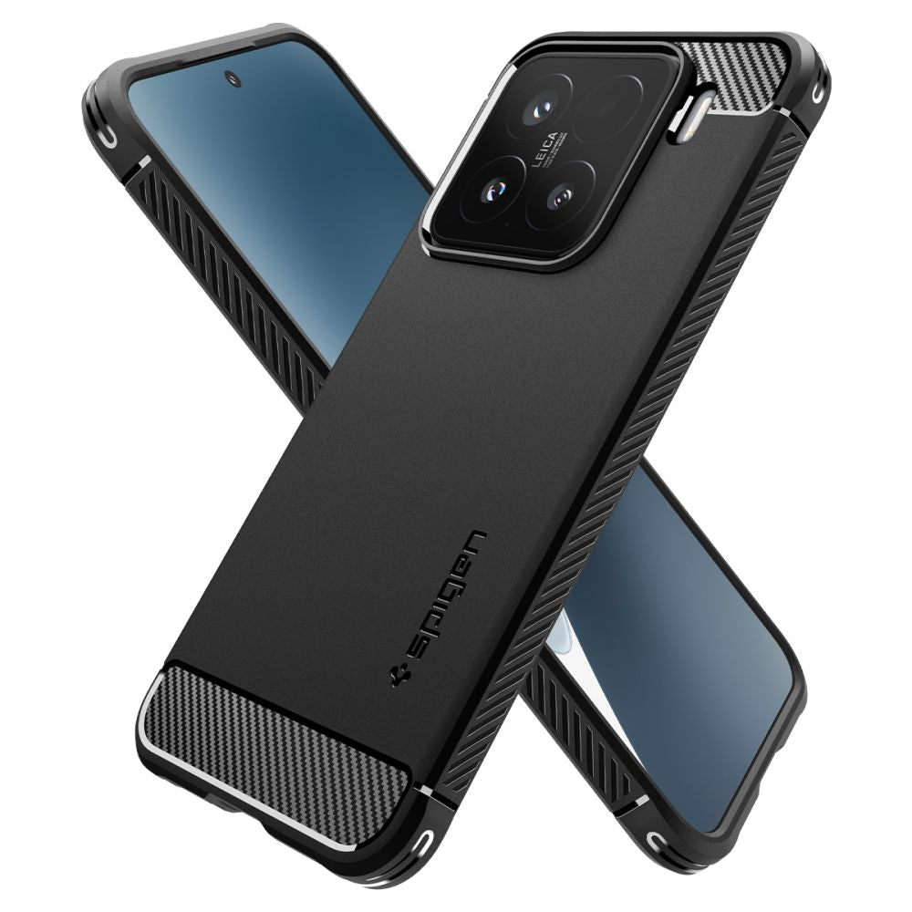 COPERTURA SPIGEN RUGGED ARMOR XIAOMI 15 NERO OPACO