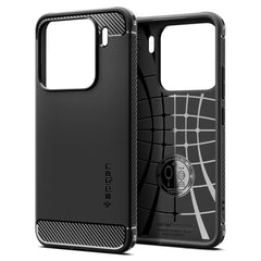 COPERTURA SPIGEN RUGGED ARMOR XIAOMI 15 NERO OPACO