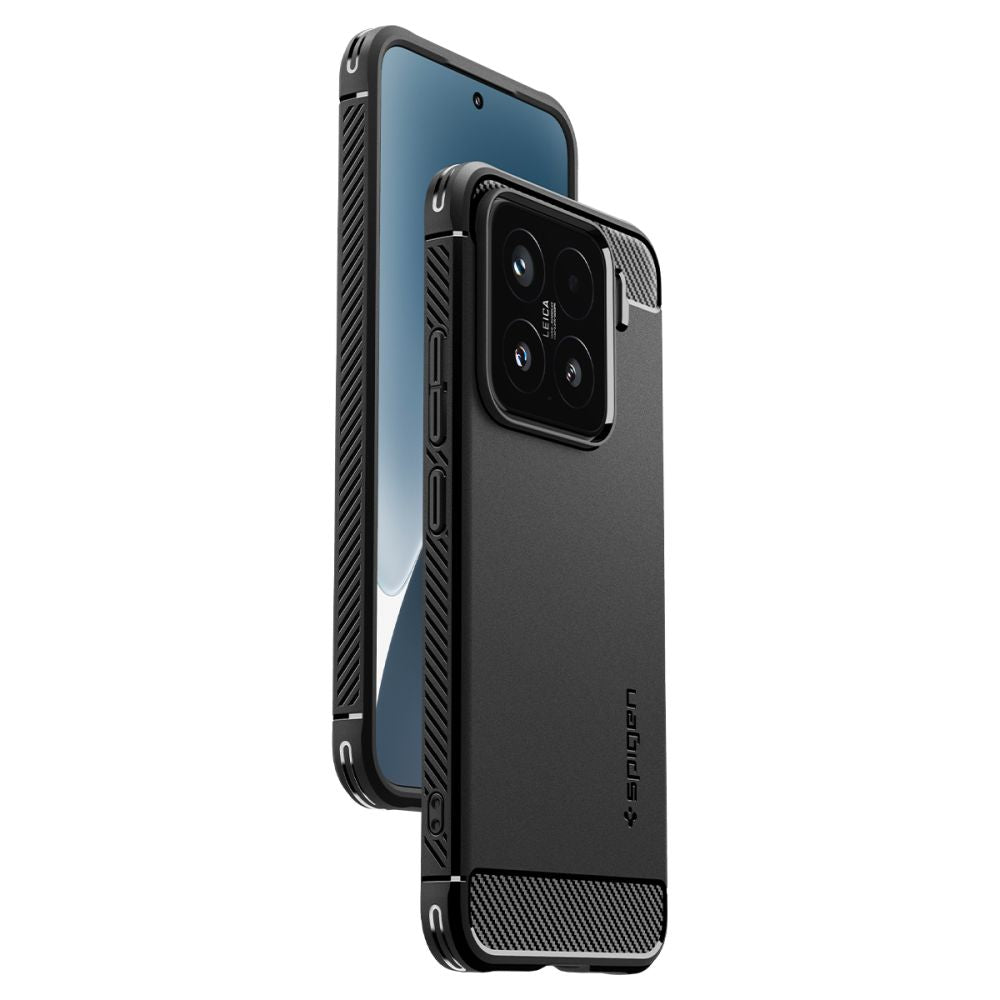 COPERTURA SPIGEN RUGGED ARMOR XIAOMI 15 NERO OPACO