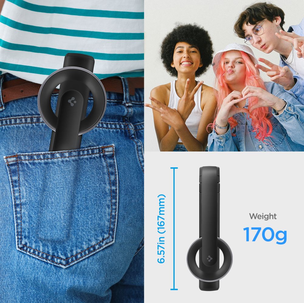 SPIGEN S571W MAGSAFE BLUETOOTH SELFIE STICK TRIPOD NERO