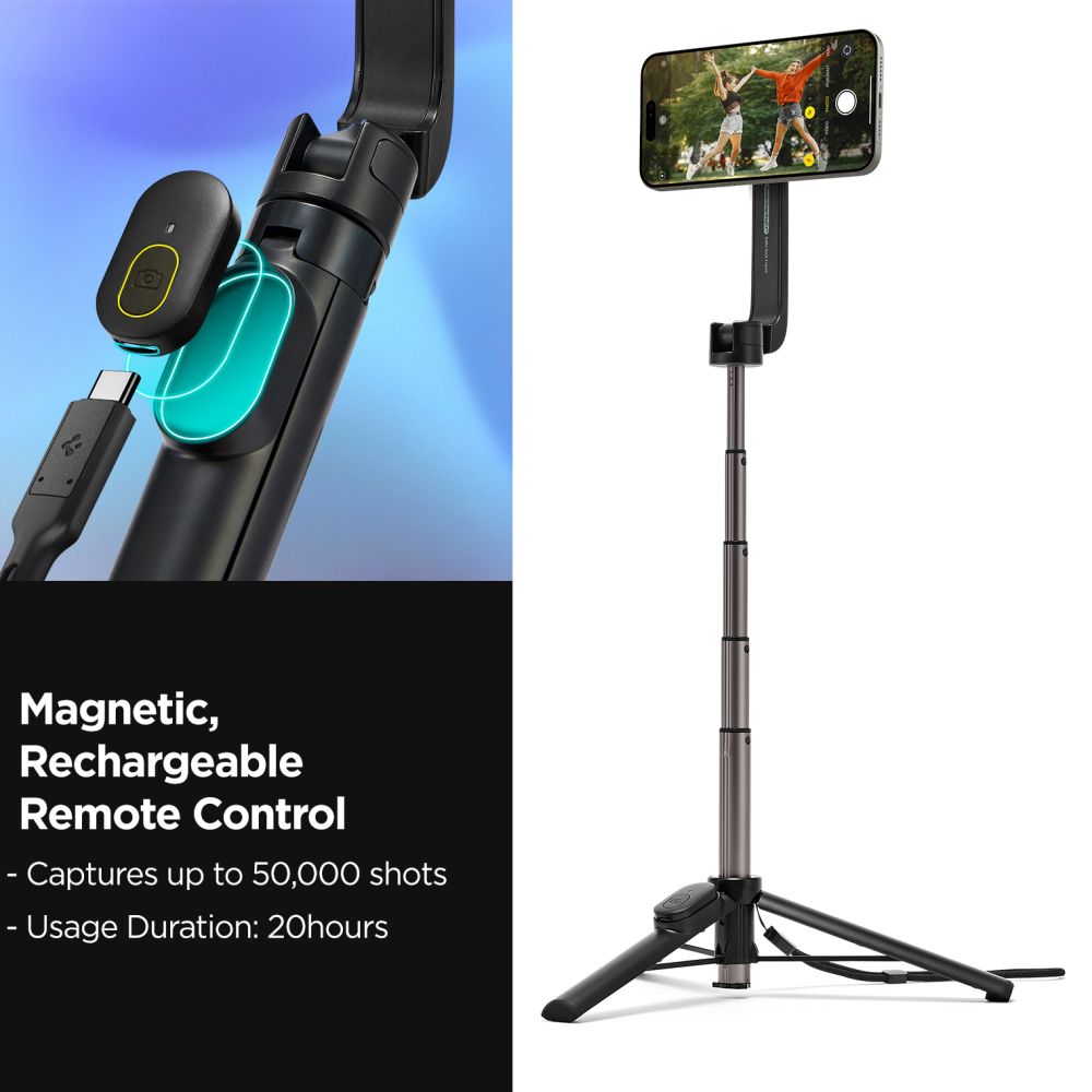 SPIGEN S571W MAGSAFE BLUETOOTH SELFIE STICK TRIPOD NERO