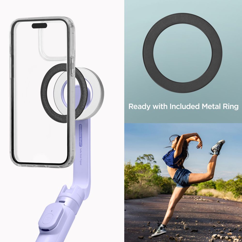 SPIGEN S571W MAGSAFE BLUETOOTH SELFIE STICK TRIPOD LAVANDA