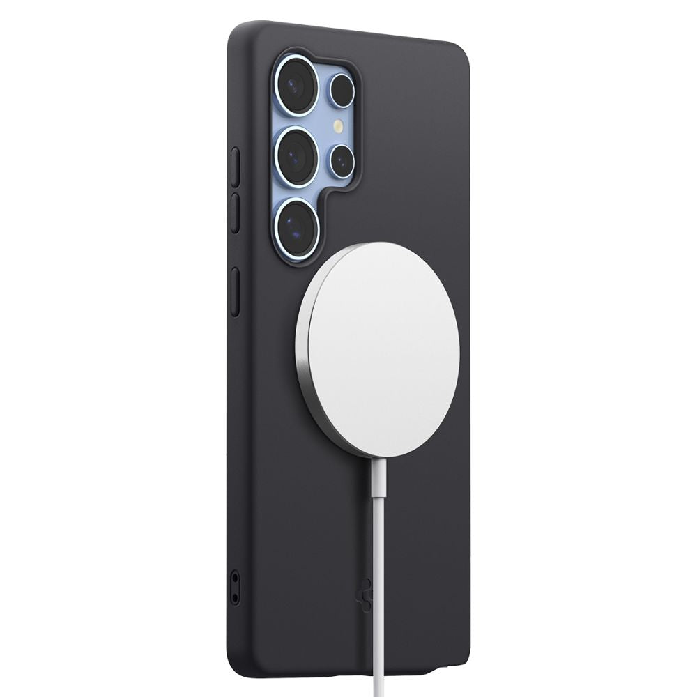 COPERTURA SPIGEN SILICONE FIT MAG MAGSAFE GALAXY S25 ULTRA NERA