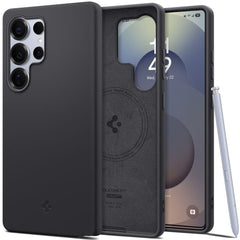 COPERTURA SPIGEN SILICONE FIT MAG MAGSAFE GALAXY S25 ULTRA NERA