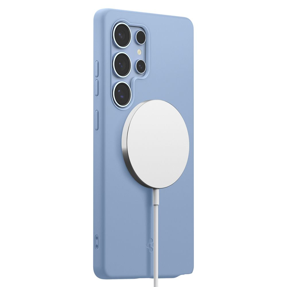 COPERTURA SPIGEN SILICONE FIT MAG MAGSAFE GALAXY S25 ULTRA ZAFFIRO BLU