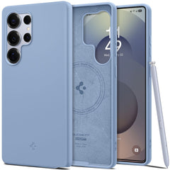 COPERTURA SPIGEN SILICONE FIT MAG MAGSAFE GALAXY S25 ULTRA ZAFFIRO BLU