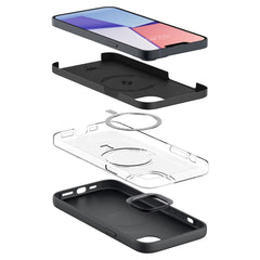COPERTURA SPIGEN SILICONE FIT MAG MAGSAFE IPHONE 14 PLUS NERA