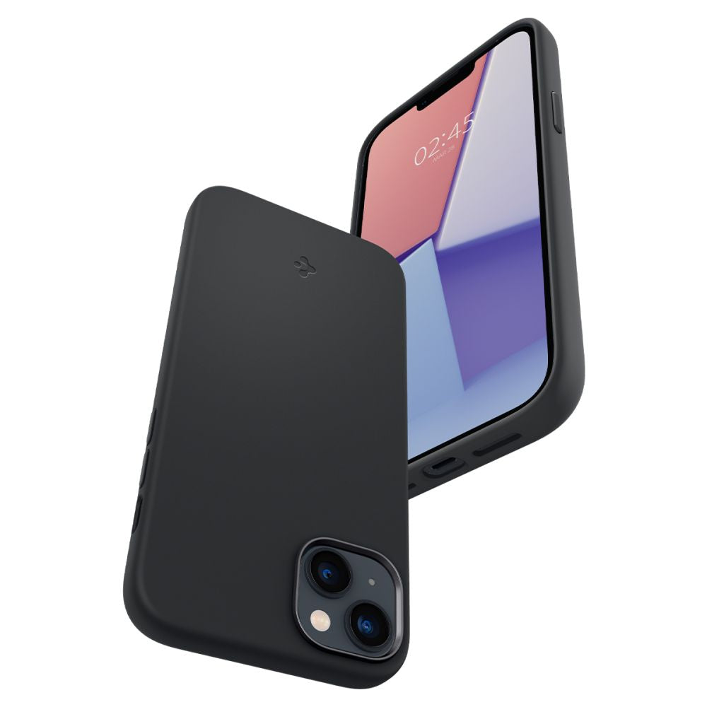 COPERTURA SPIGEN SILICONE FIT MAG MAGSAFE IPHONE 14 PLUS NERA