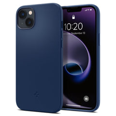 COPERTURA SPIGEN SILICONE FIT MAG MAGSAFE IPHONE 14 PLUS BLU NAVY