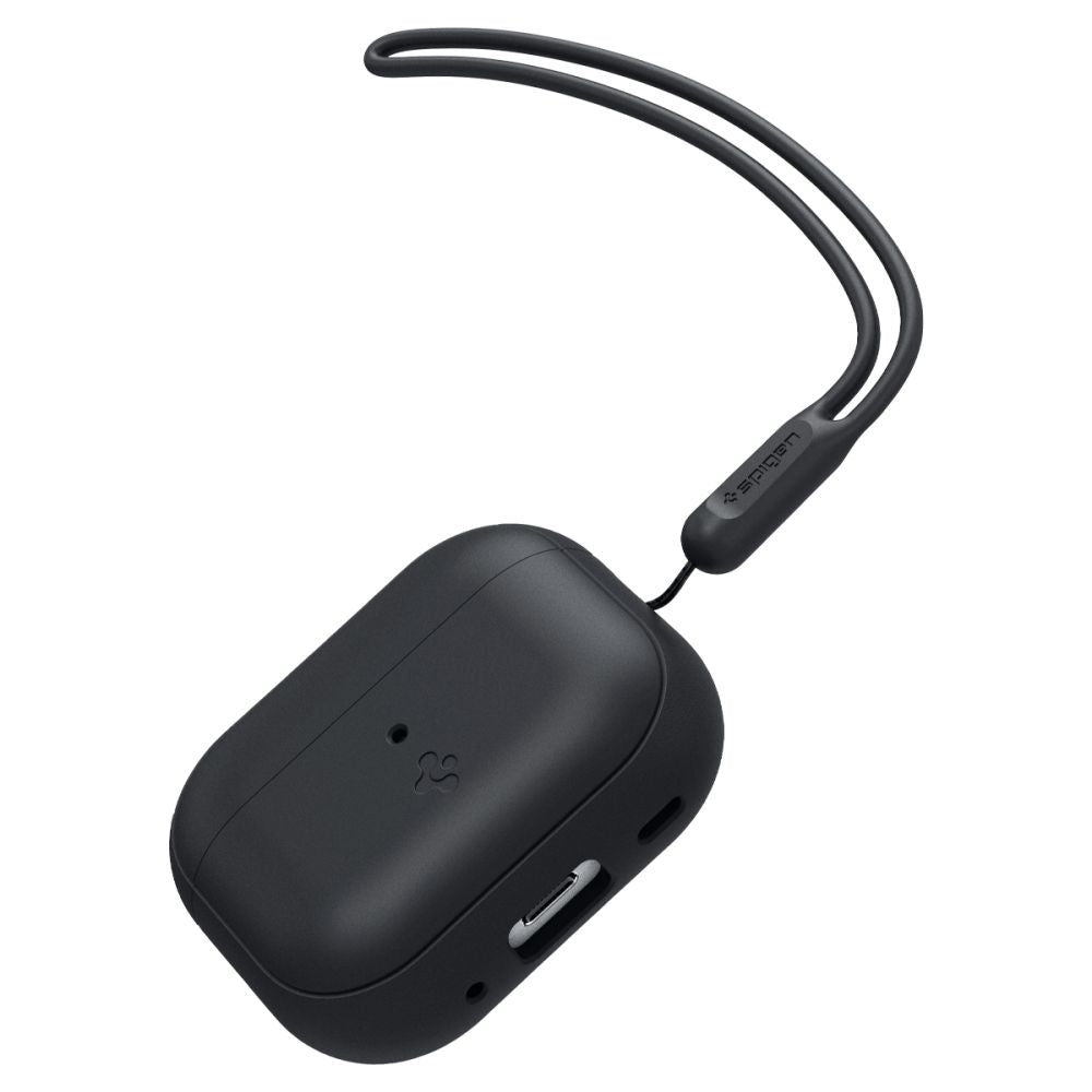 CUSTODIA SPIGEN SILICONE FIT STRAP APPLE AIRPODS PRO 1 / 2 NERA